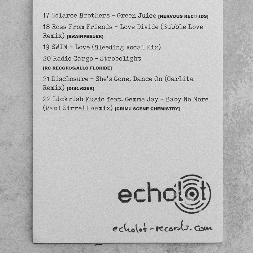 echolot radio Episode 01 Tracklist Part 2