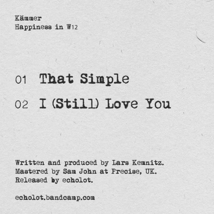 Happiness in W12 (echolot009) Tracklist